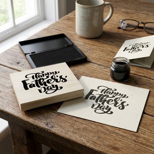 Happy Father's Day Rubber Stamp (Happy Father's Day! Rubber Stamp)