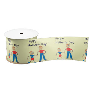 Happy Father's Day Satin Ribbon
