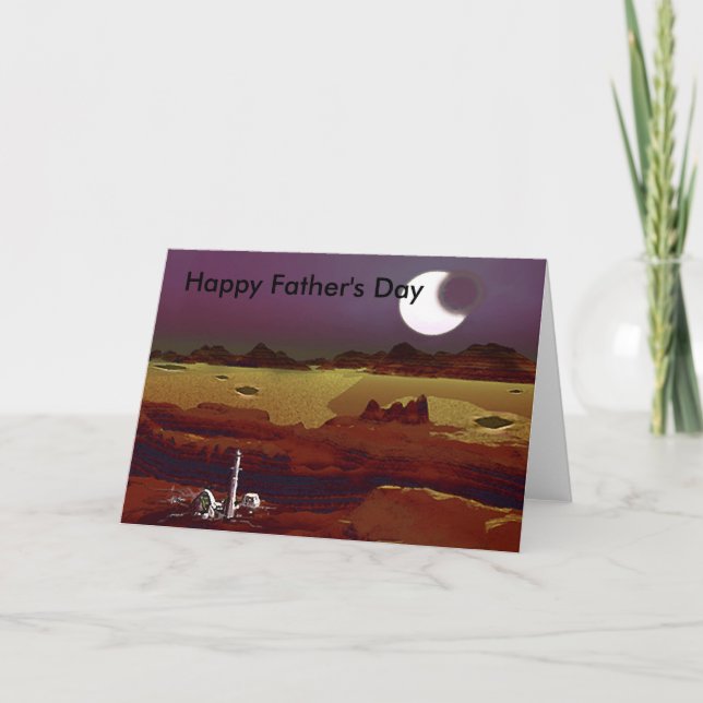 Happy Father's Day Sci-Fi Card (Front)