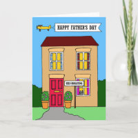Happy Father's Day Self-isolation Cartoon