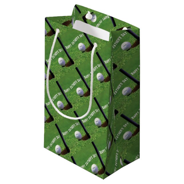 Happy Fathers Day Small Gift Bag (Front Angled)