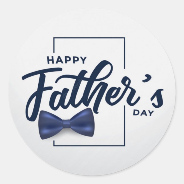 Happy Father's Day Special Classic Round Sticker (Front)