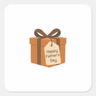 Happy Father's Day Square Sticker