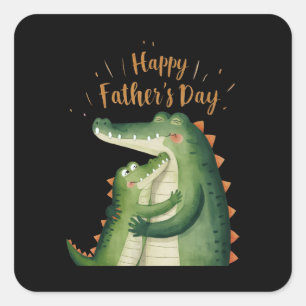 Happy Father's Day Square Sticker