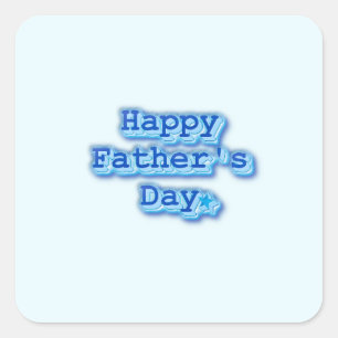 Happy Father's Day Square Sticker
