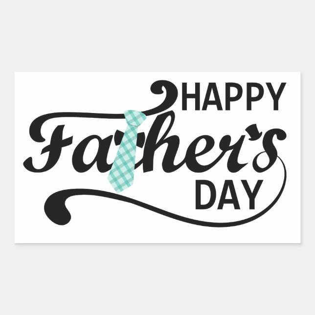 Happy Father's Day Square Sticker (Front)