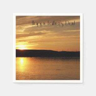 Happy Father's Day Sunset Cocktail Napkins