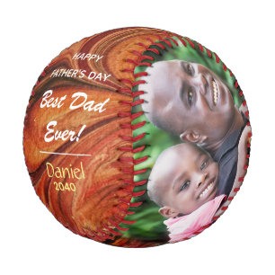 Happy Father's Day Super Father Best Dad Ever Red Baseball