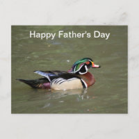 Happy Father's Day Swimming Duck