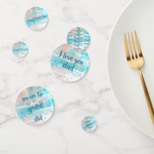 Happy Father's Day table confetti by dalDesignNZ