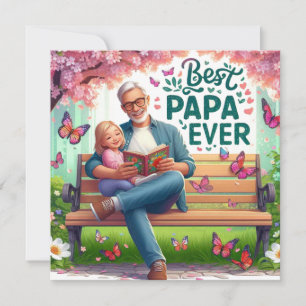 Happy Fathers Day  Thank You Card