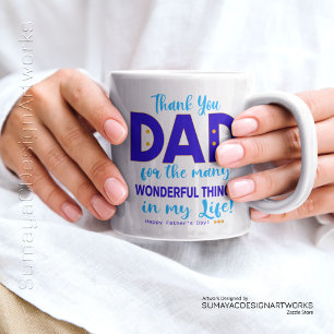Happy Father's Day Thank You Dad Specialty Mug