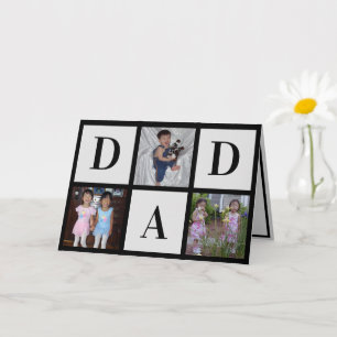 Happy Fathers Day Three Photo Collage Card