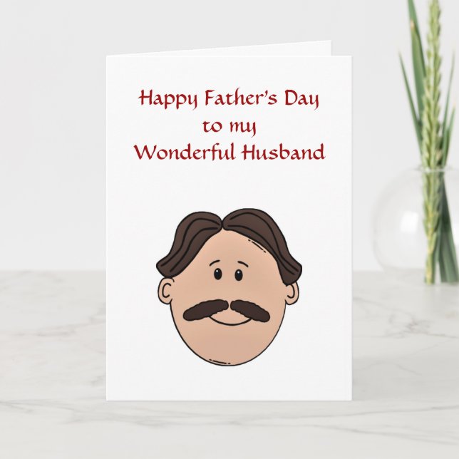 Happy Father's Day to Husband from Wife Card (Front)