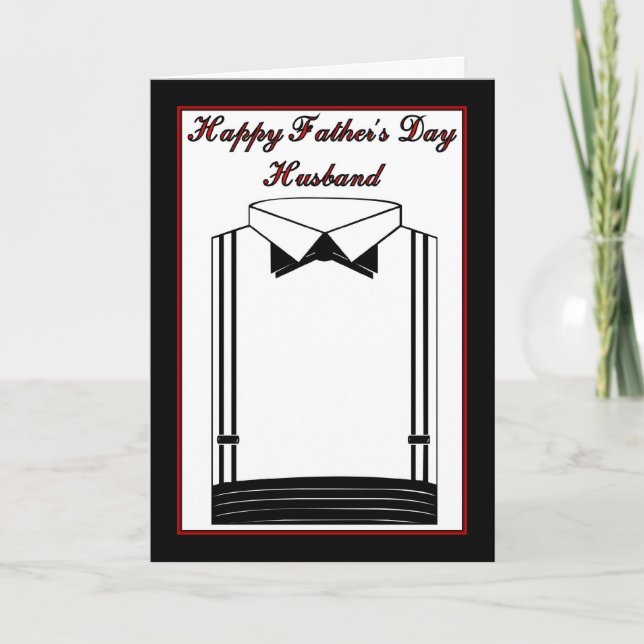 Happy Father's Day to Husband from Wife Card (Front)