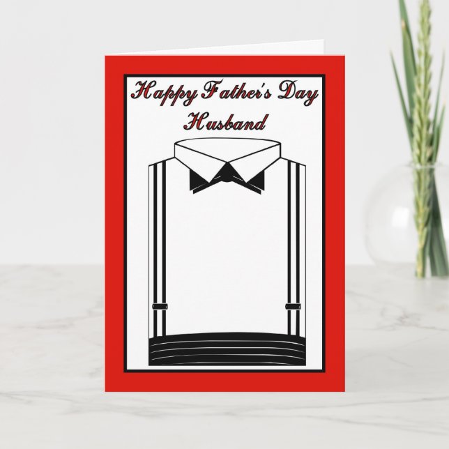 Happy Father's Day to Husband from Wife Card (Front)