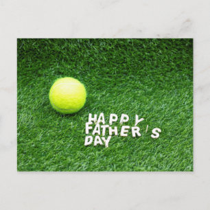 Happy Father's Day to Tennis player with tennis Postcard