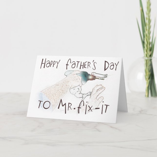 Happy Fathers Day to the Handyman! Card (Front)