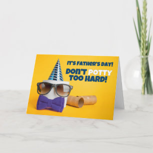 Happy Father's Day Toilet Paper Potty Humour Card
