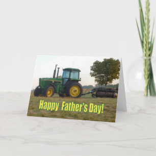 Happy Father's Day Tractor Card