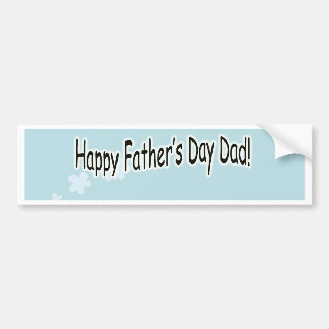 Happy Fathers Day Train Bumper Sticker (Front)