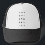 happy fathers day trucker hat<br><div class="desc">Happy fathers day design. Part of a collection.</div>