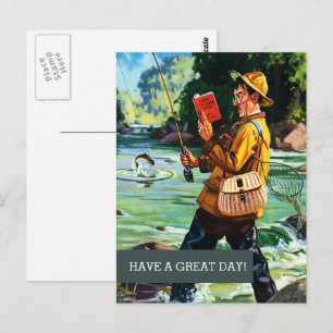 Happy Father's Day. Vintage Art  Postcard