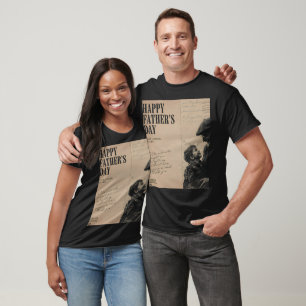 Happy Father's Day Vintage Letter and Grandpa Port T-Shirt