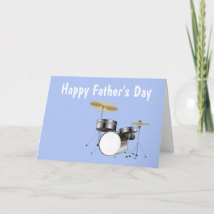 Happy Father's Day with drum kit to Dad Card