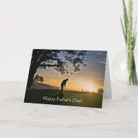Happy Fathers Day with Golfing Theme