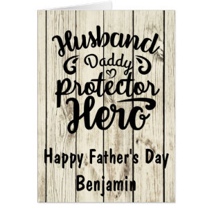 Happy Father's Day Wood Background