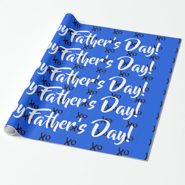 Happy Father's Day Wrapping Paper (Unrolled)