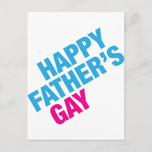 Happy Father's Gay Postcard