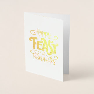 Happy Feast Gold Foil Greeting Card