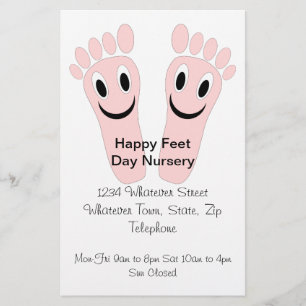 Happy Feet Day Nursery Flyer
