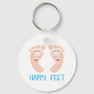 happy feet keychain