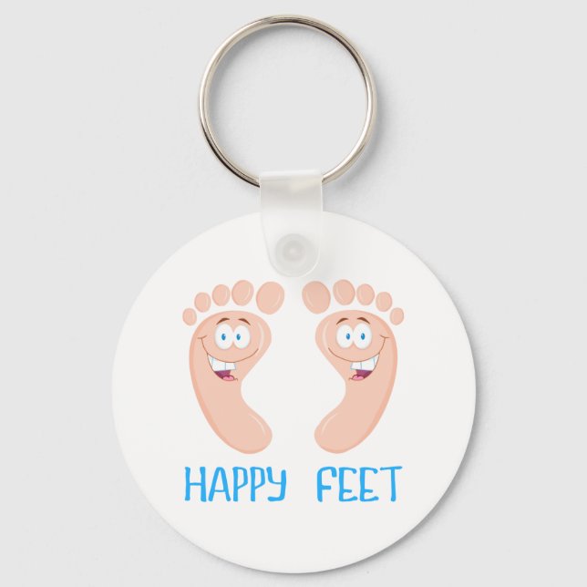 happy feet keychain (Front)