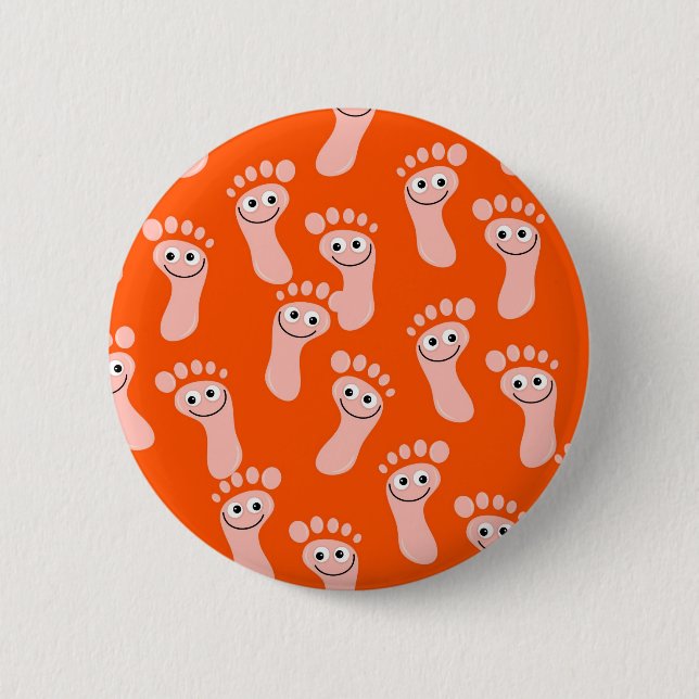 Happy Feet Wallpaper 2 Inch Round Button (Front)