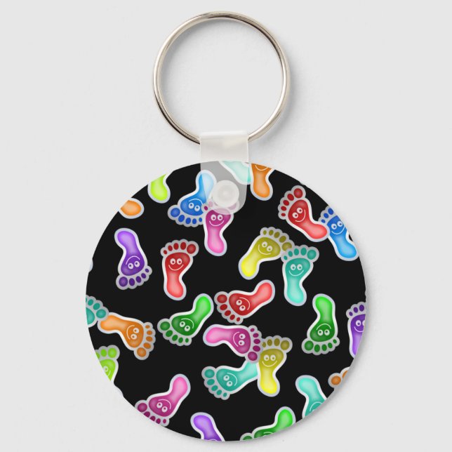 Happy Feet Wallpaper Keychain (Front)
