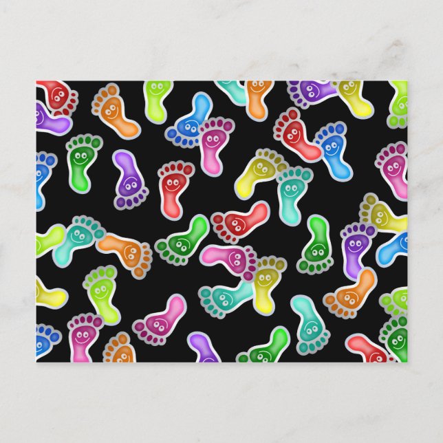 Happy Feet Wallpaper Postcard (Front)