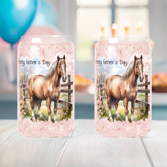 Happy Fête des pères Horse Fence Pasture (Insitu (Baby Shower))