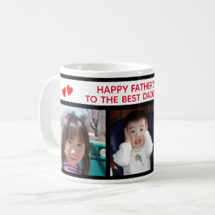 Happy Fête des pères papa - Trois Photo Mug