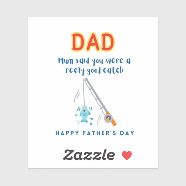 Happy Fête des pères Sticker (Feuille)