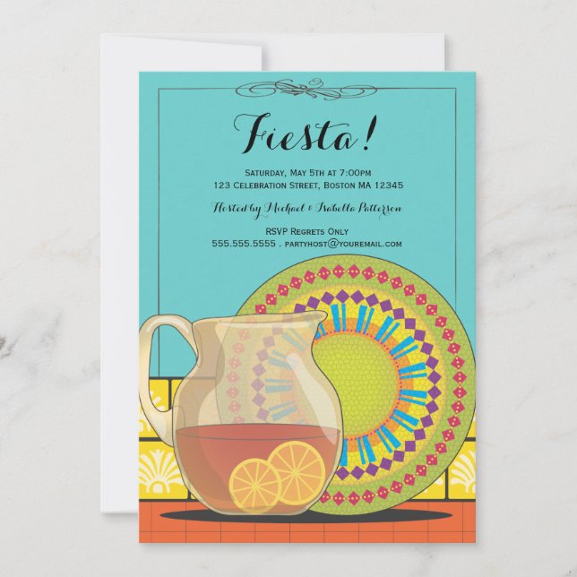 Happy Fiesta Party Invitation (Front)