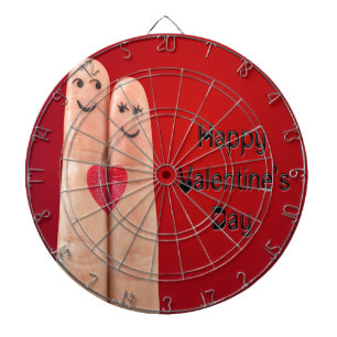 Happy Fingers Valentines Day Dartboard