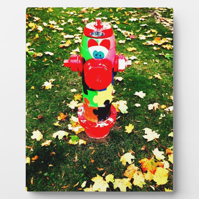 Happy Fire Hydrant Plaque (Front)