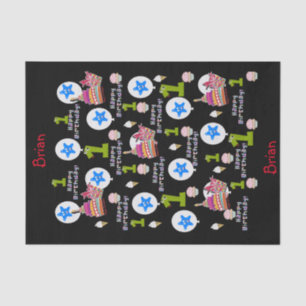 Happy First Birthday Tissue Paper #1