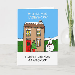 Happy First Christmas as an Uncle Holiday Card
