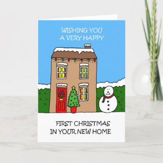 Happy First Christmas in Your New Home Holiday Card