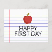 Happy First Day Back to School Apple Teacher